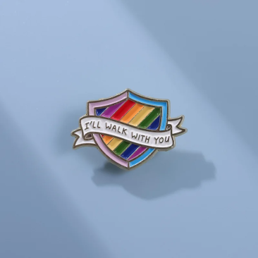 I'll Walk With You Pride Lapel Pin