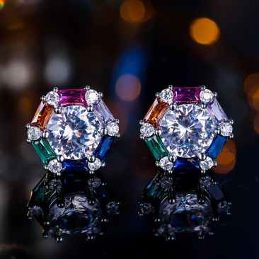 Rainbow Gemstone Earrings – Spark with Pride