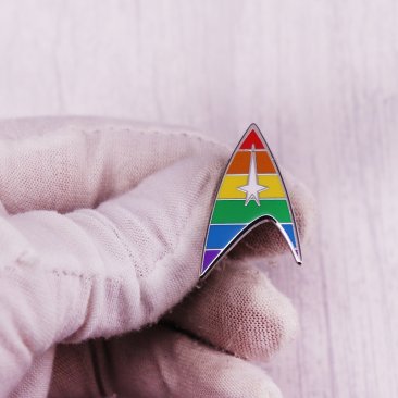 Star Trek Command Rainbow Badge Pin