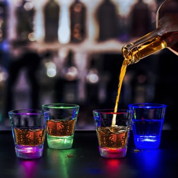 LED Rainbow Shot Glass