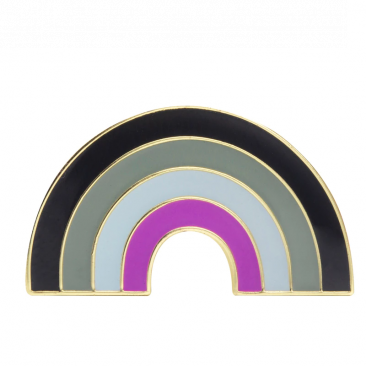Asexual Rainbow Lapel Pin
