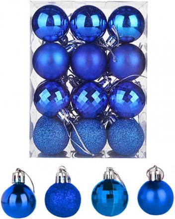 Rainbow Set Christmas Ball Baubles Assorted Pendant Shatterproof Ball Ornament Set Decorations
