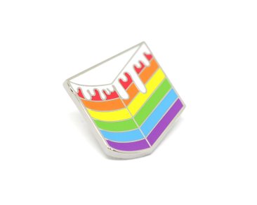 LGBT Rainbow Cake Enamel Pin