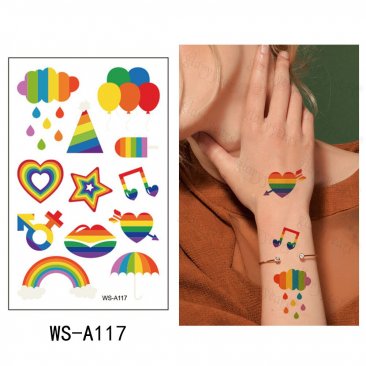 Rainbows Stickers & Temporary Tattoos
