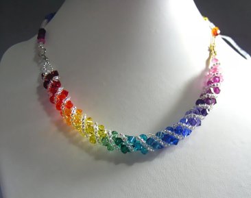 Candy Spectrum Rainbow Twist Necklace – Sparkle With Pride