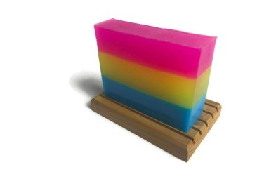 Pansexual Flag Soap - LGBTQ Pan Pride Soap Bar - Glycerin Soap - Indian Summer Scent - Moisturizing Soap