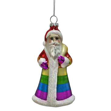 St. Nicholas Square Pride Santa Christmas Ornament