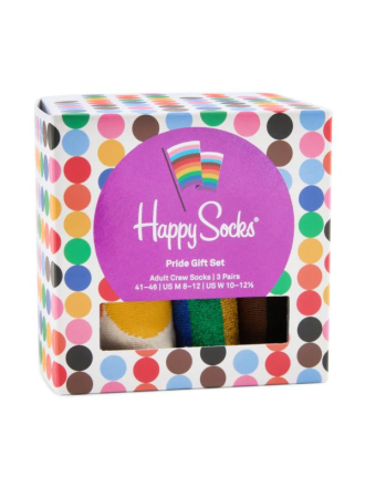 Happy Socks 3-Pack Pride Socks – “Love Is Love” Gift Set