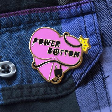 Power Bottom Lapel Pin