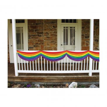 Gay Pride - 5ft Long Rainbow Bunting Fabric