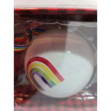 Rae Dunn - Set of 3 Christmas Ornaments - Love Is Love, Love Wins