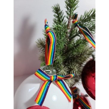 Rae Dunn - Set of 3 Christmas Ornaments - Love Is Love, Love Wins