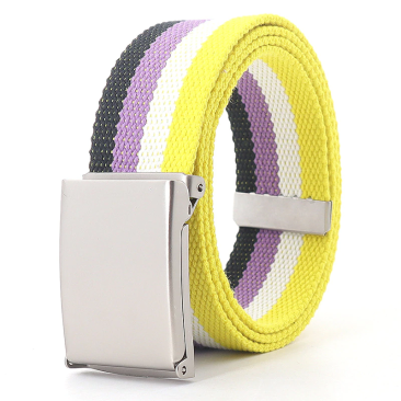 Non-Binary Pride Military Belt