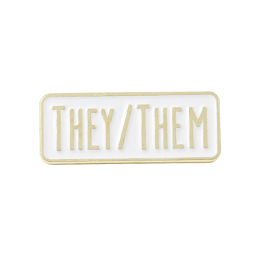 They/Them Pronoun Lapel Pin