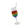 3.75" Pride Rainbow Martini Glass Ornament