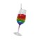 3.75" Pride Rainbow Martini Glass Ornament