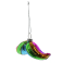 4" Pride Rainbow Mustache Glass Ornament