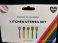 Core Kitchen 5PC Rainbow Bamboo Kitchen Utensil Set