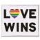 Love Wins w/ Rainbow Heart Lapel Pin