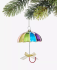 Love Is Love Rainbow Umbrella with Bow Ornament