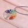 Natural Amethyst Life Tree Quartz Gemstone Chips Stone Bead Pendant Necklace