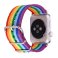 Apple Watch Band - LGBT Rainbow Design Nylon Fabric Replacement Band for Apple Watch 38mm/42mm