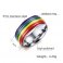 Stainless Steel Pride Rainbow Ring