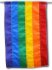 Gay Pride - 12" x 18" Foot Rainbow Garden Sewn Nylon Flag [ clone ]