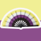 Nonbinary Pride Folding Hand Fan – 25" Wide