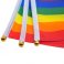 10pk Hand Rainbow Flags 8.5" by 5.5"
