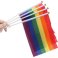 10pk Hand Rainbow Flags 8.5" by 5.5"