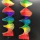 Rainbow Twisted Wind Chime Outdoor Hanging