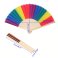 Rainbow Hand Held Folding Fan