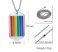 Titanium Stainless Steel Gay Pride Dog Tag w/ Chain