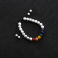 White Volcanic Stone Handmade Rainbow Bracelet