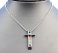 Stainless Steel Pride Pendant Rainbow Cross Black Base Necklace