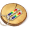 Rainbow Razor Necklace Pendant