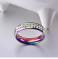 Love Same Love Titanium Steel Rainbow Ring