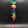 Rainbow Twisted Wind Chime Outdoor Hanging