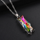 Rainbow Stone Tree Of Life Pendant Necklace