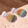 Rainbow Imperial Jasper Stone Stud Drop Earrings