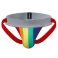 JOCKMAIL Rainbow Pride Athletic Jockstrap (Grey Band)