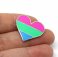 Polysexual Pride Heart Lapel Pin