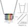 Rainbow Pride Barrel Pendant Necklace