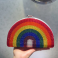 Rainbow Crystal Half-Moon Clutch – Sparkle with Pride