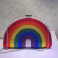 Rainbow Crystal Half-Moon Clutch – Sparkle with Pride