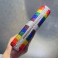 Rainbow Crystal Half-Moon Clutch – Sparkle with Pride
