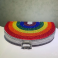 Rainbow Crystal Half-Moon Clutch – Sparkle with Pride