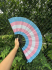 Transgender Pride Folding Hand Fan – 25" Wide
