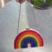 Rainbow Crystal Half-Moon Clutch – Sparkle with Pride